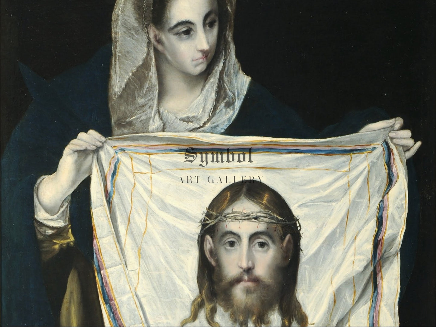 The Veil of Veronica by El Greco 1580, Wall Art Print, Fine Art Reproduction, Museum Quality Decor, Poster