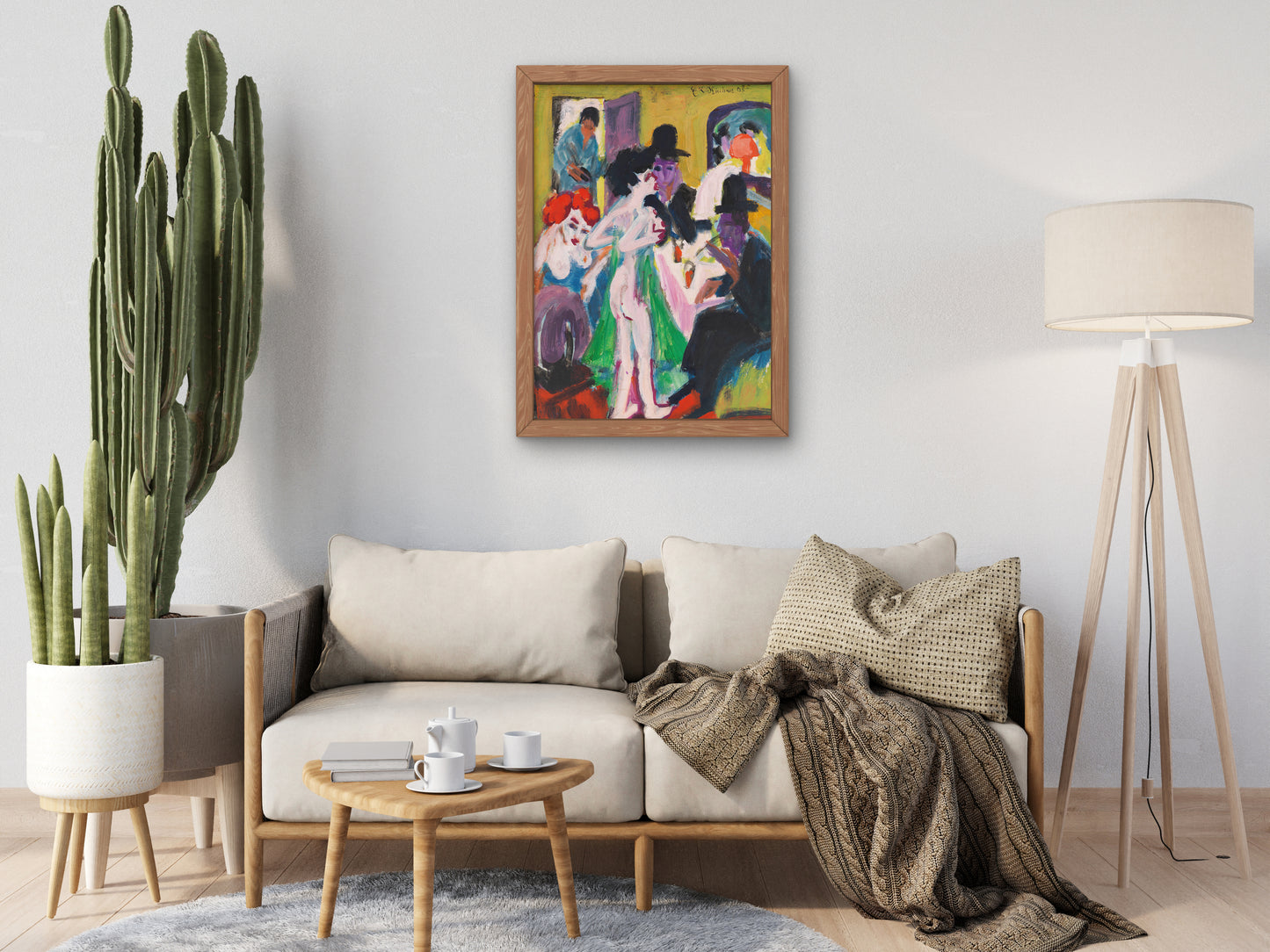 In the Brothel by Ernst Ludwig Kirchner 1913, Wall Art Print, Fine Art Reproduction, Museum Quality Decor, Poster