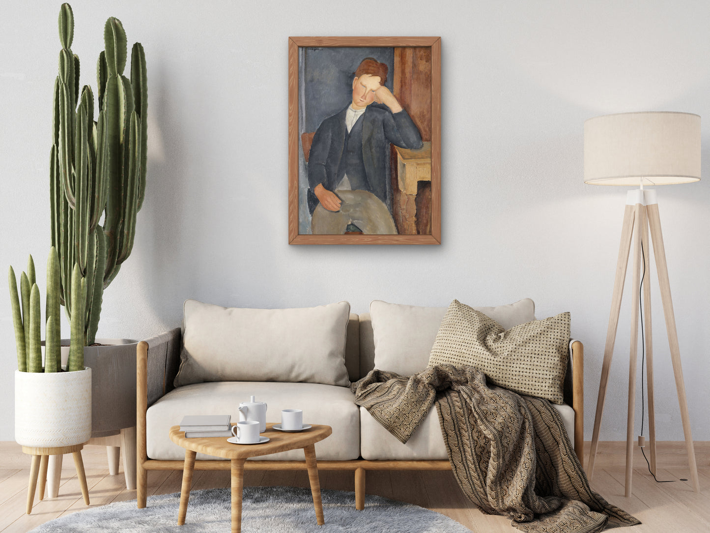 The Young Apprentice by Amedeo Modigliani 1918, Wall Art Print, Fine Art Reproduction, Museum Quality Decor, Poster