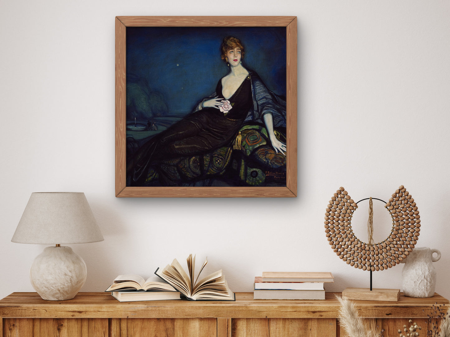 Marquesa de Casa Maury by Federico Beltrán Masses 1924, Wall Art Print, Fine Art Reproduction, Museum Quality Decor, Poster