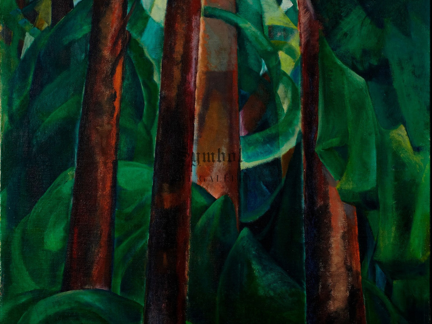 Wood Interior by Emily Carr 1930, Wall Art Print, Fine Art Reproduction, Museum Quality Decor, Poster