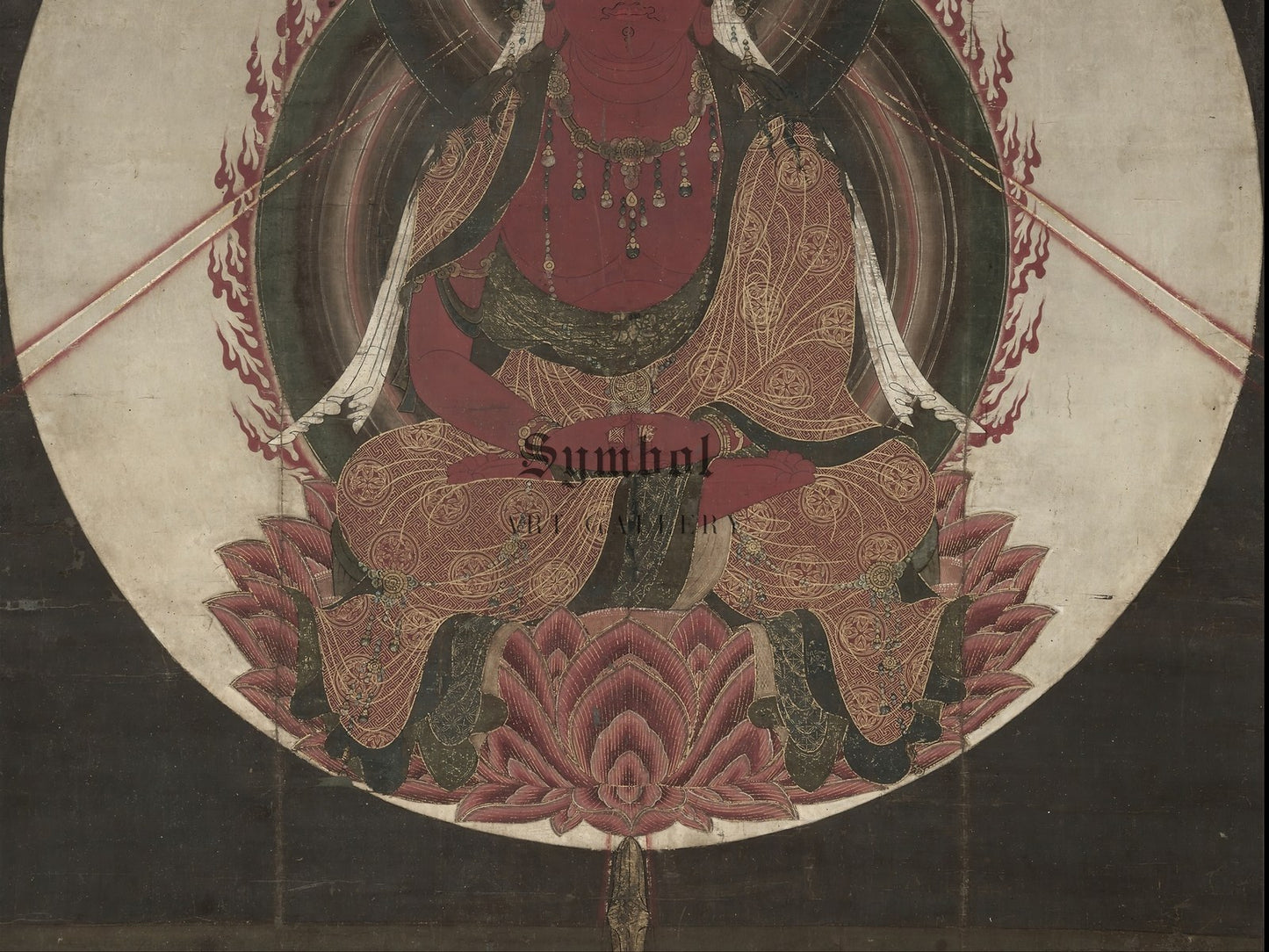 Red Amida by Unknown Japanese artist 1300, Wall Art Print, Fine Art Reproduction, Museum Quality Decor, Poster