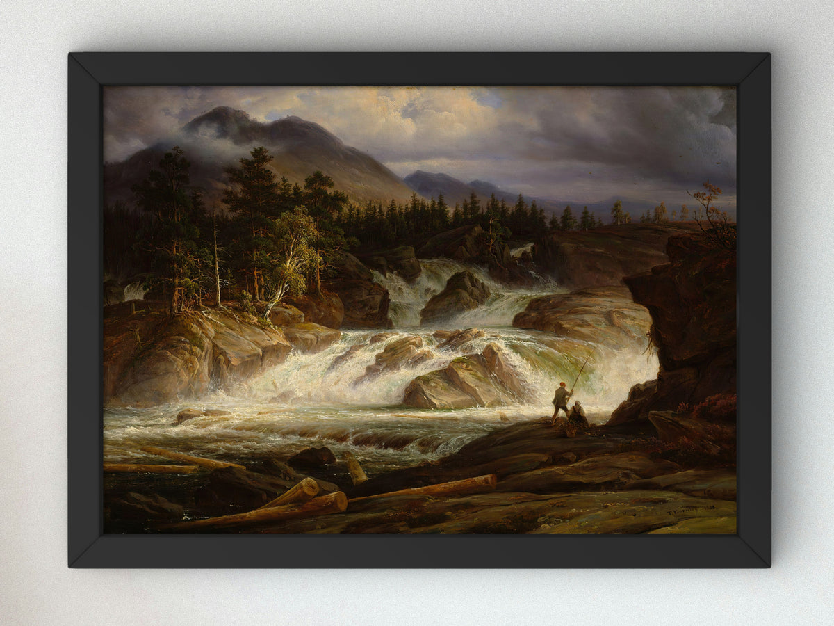 The Labro Falls by Thomas Fearnley 1838, Wall Art Print, Fine Art Reproduction, Museum Quality Decor, Poster