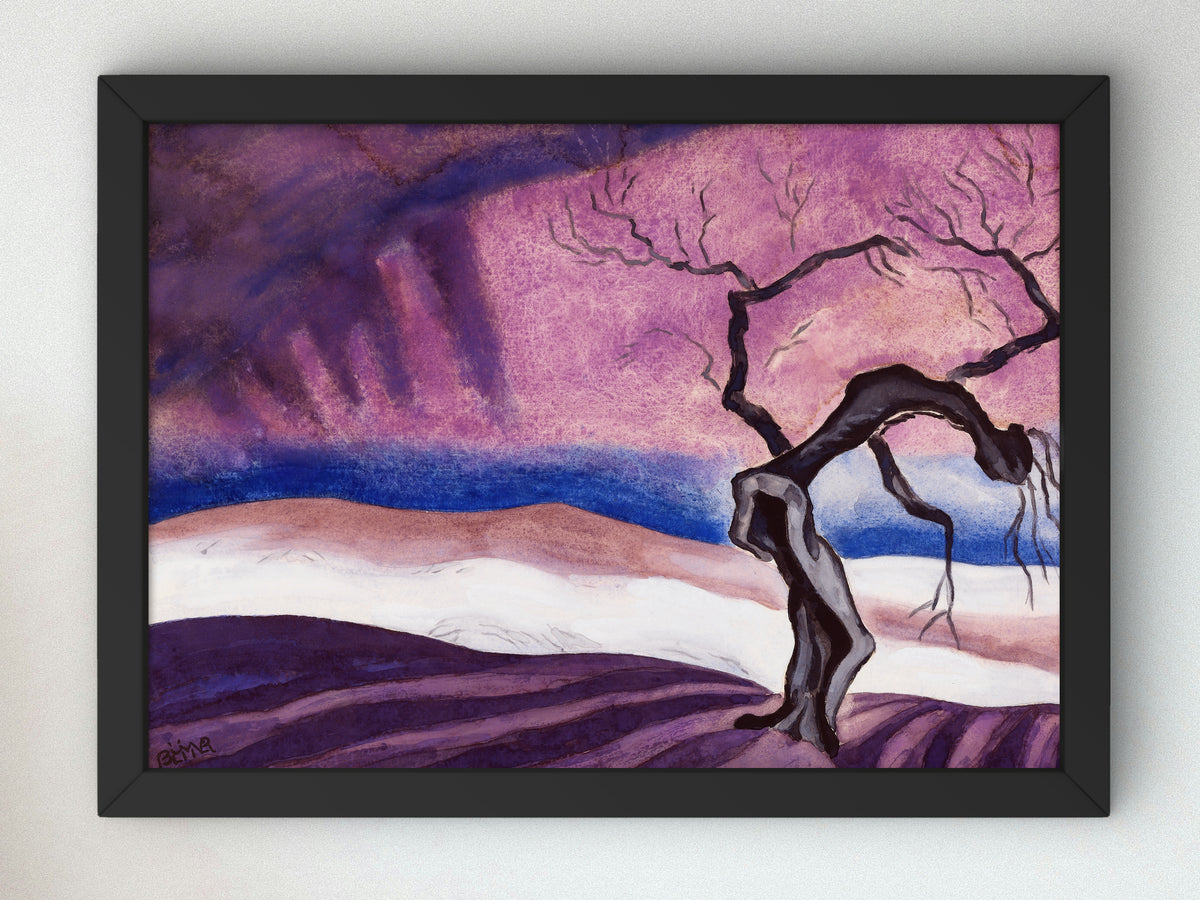 Death by Oscar Bluemner 1926, Wall Art Print, Fine Art Reproduction, Museum Quality Decor, Poster