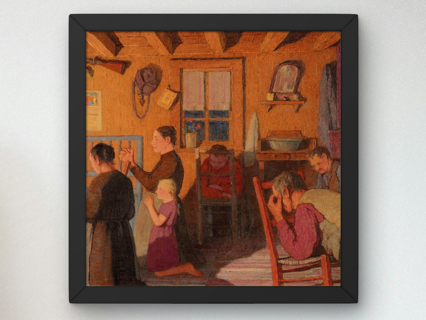 Evening Prayer by Clarence Gagnon 1928, Wall Art Print, Fine Art Reproduction, Museum Quality Decor, Poster