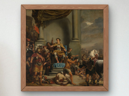 Consul Titus Manlius Torquatus Orders the Beheading of His Son by Ferdinand Bol 1661, Wall Art Print, Fine Art Reproduction, Museum Quality