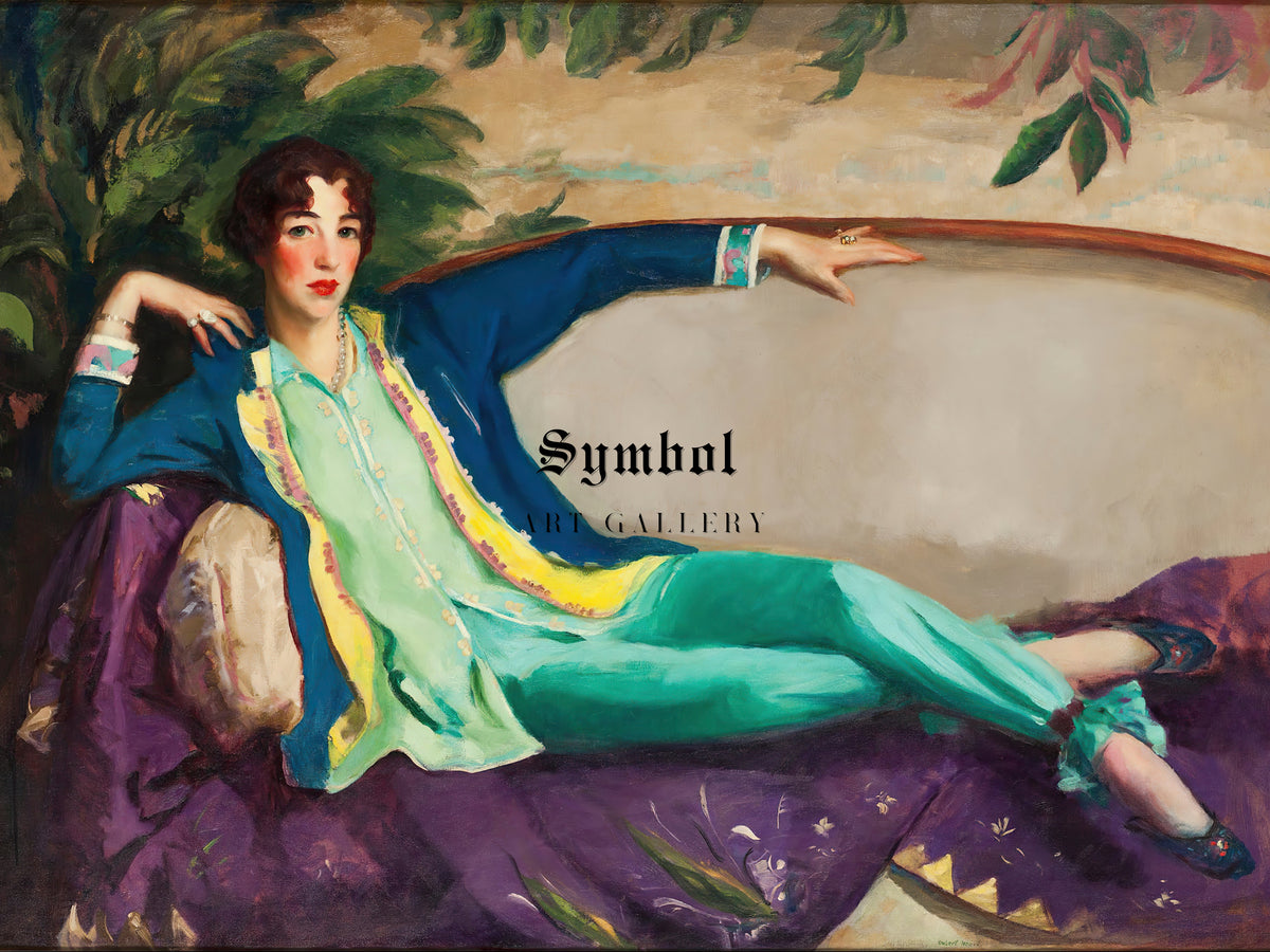 Gertrude Vanderbilt Whitney by Robert Henri 1916, Wall Art Print, Fine Art Reproduction, Museum Quality Decor, Poster