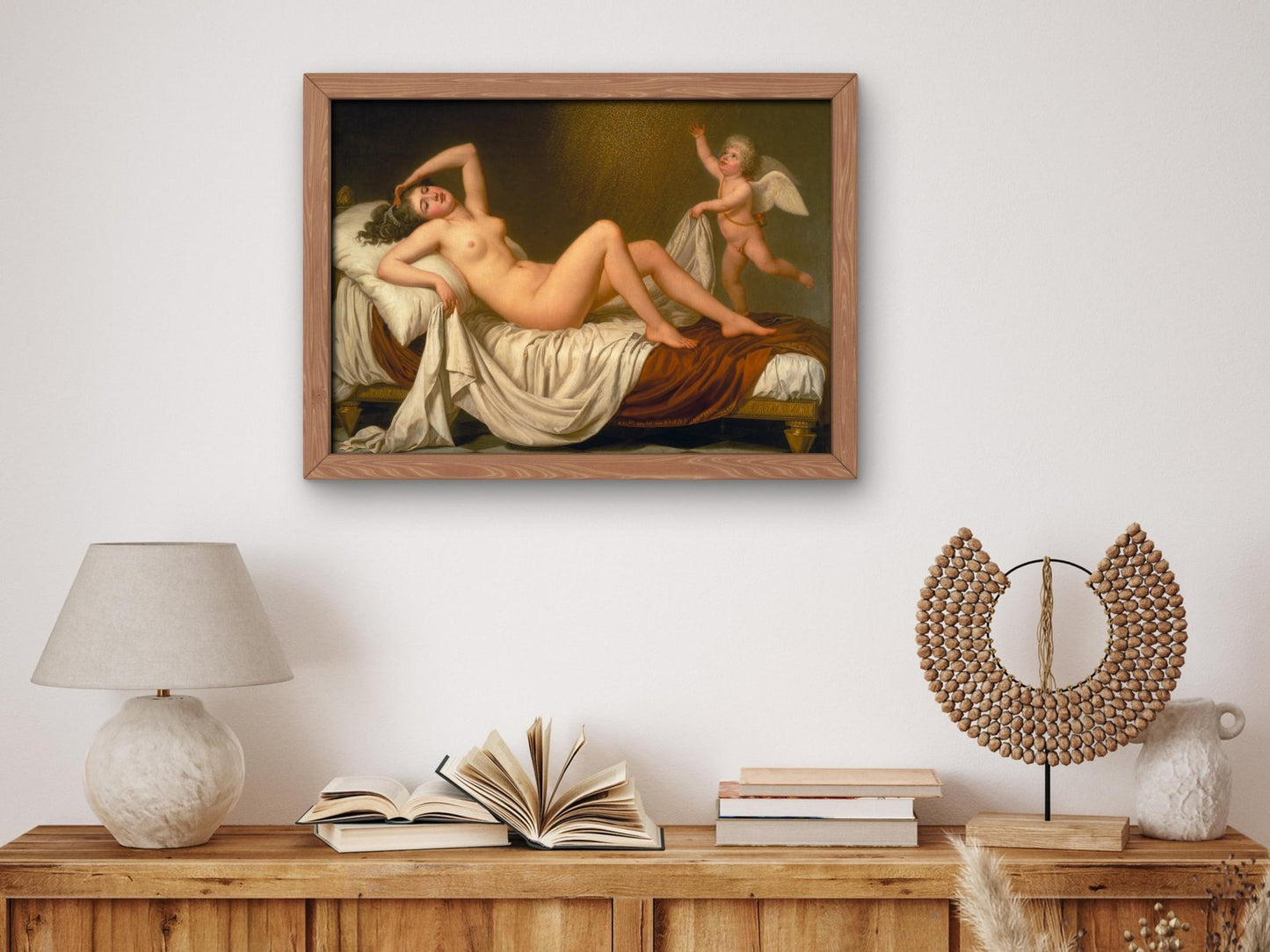 Danae and the Shower of Gold by Adolf Ulrik Wertmüller, 1787, Rococo Neoclassicism, fine art print