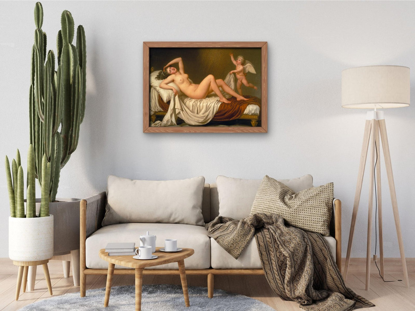Danae and the Shower of Gold by Adolf Ulrik Wertmüller, 1787, Rococo Neoclassicism, fine art print