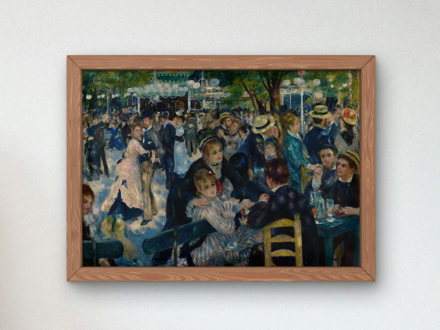 Dance at Le Moulin de la Galette by Pierre-Auguste Renoir, 1876, Impressionism, fine art print