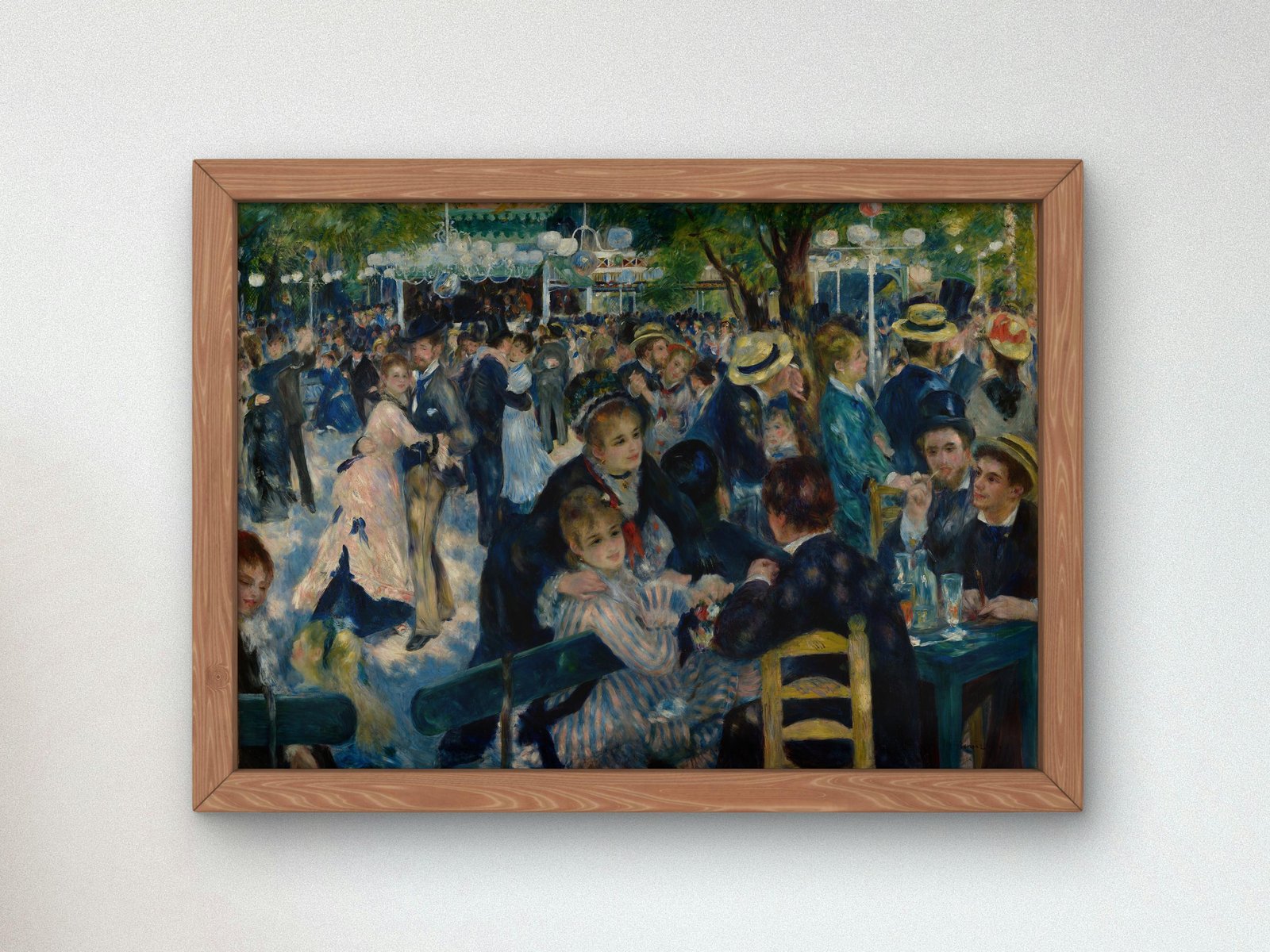Dance at Le Moulin de la Galette by Pierre-Auguste Renoir, 1876, Impressionism, fine art print