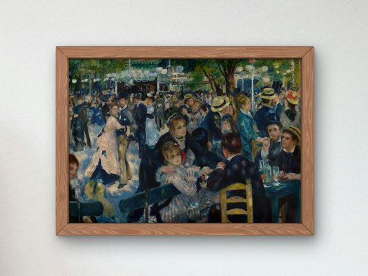 Dance at Le Moulin de la Galette by Pierre-Auguste Renoir, 1876, Impressionism, fine art print