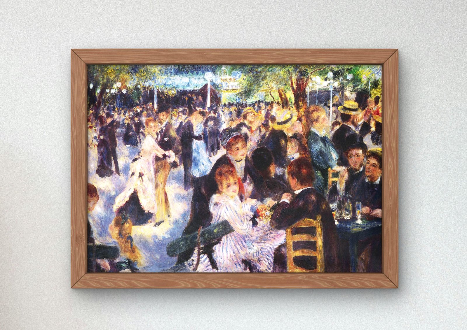 Dance at Le Moulin de la Galette by Pierre-Auguste Renoir, 1876, Impressionism, fine art print