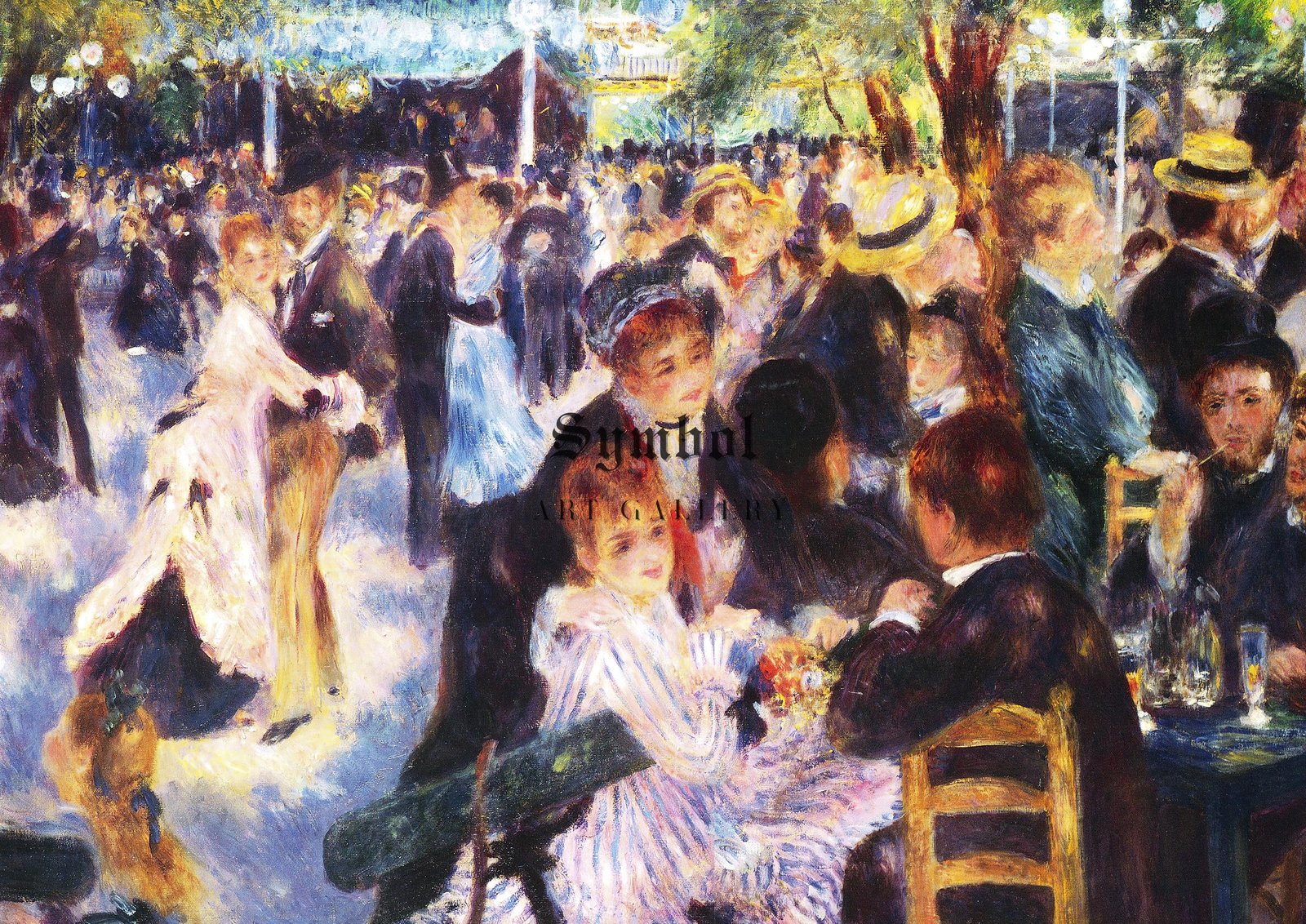 Dance at Le Moulin de la Galette by Pierre-Auguste Renoir, 1876, Impressionism, fine art print