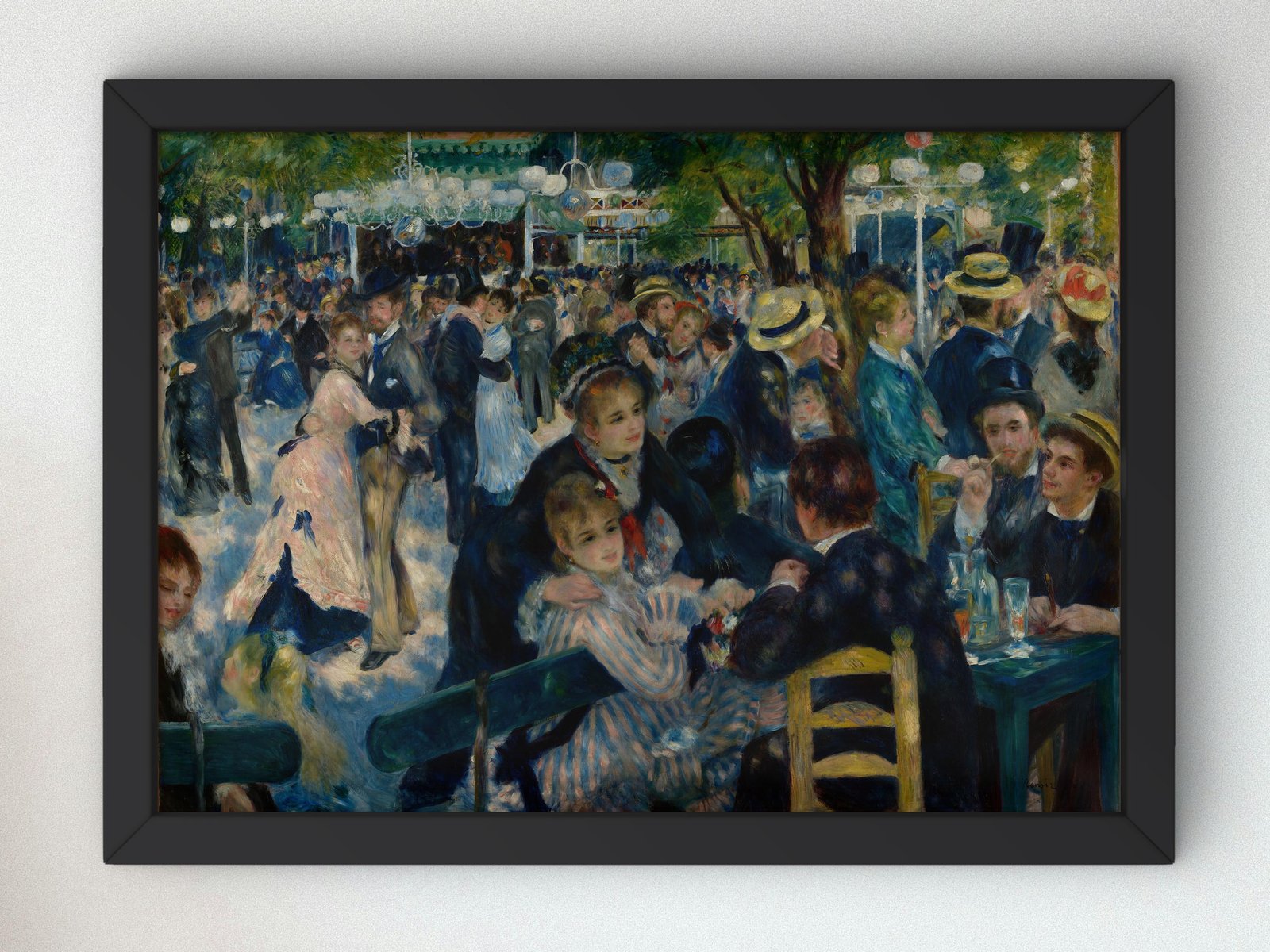 Dance at Le Moulin de la Galette by Pierre-Auguste Renoir, 1876, Impressionism, fine art print