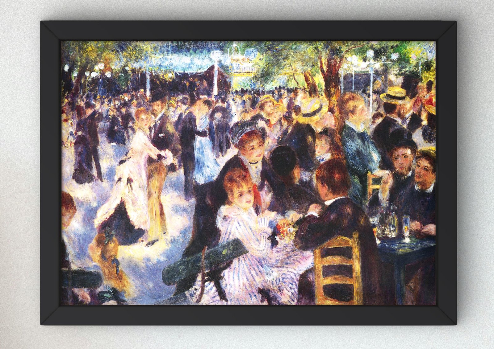 Dance at Le Moulin de la Galette by Pierre-Auguste Renoir, 1876, Impressionism, fine art print