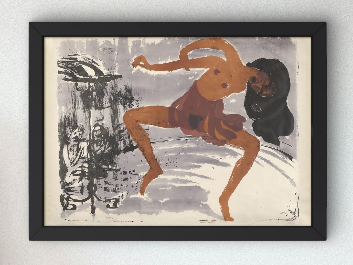 Dancer by Emil Nolde, 1913, Expressionism and Fauvism, fine art print