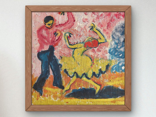 Dancers by Max Pechstein, 1910, Expressionism and Fauvism, fine art print