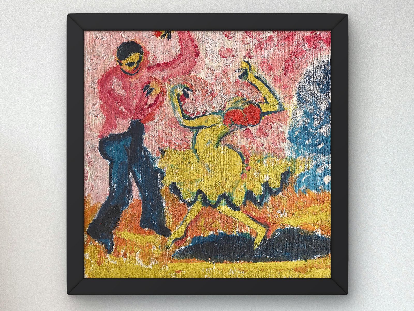 Dancers by Max Pechstein, 1910, Expressionism and Fauvism, fine art print