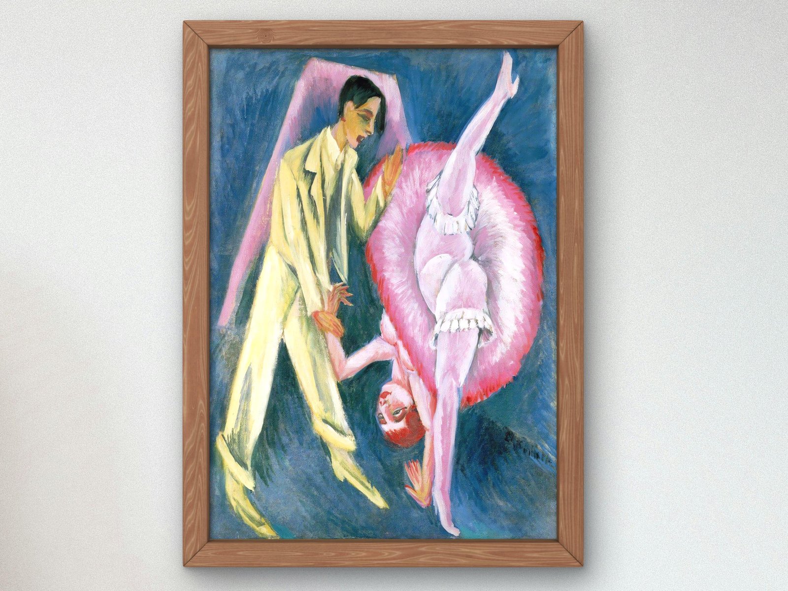Dancing Couple by Ernst Ludwig Kirchner, 1914, Expressionism and Fauvism, fine art print