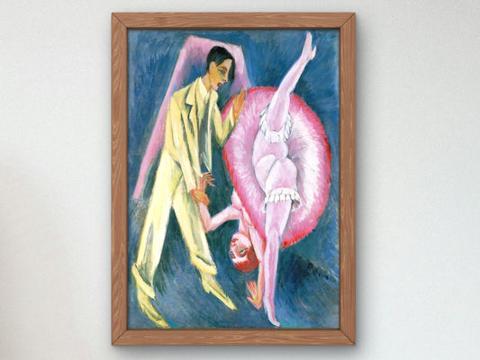 Dancing Couple by Ernst Ludwig Kirchner, 1914, Expressionism and Fauvism, fine art print