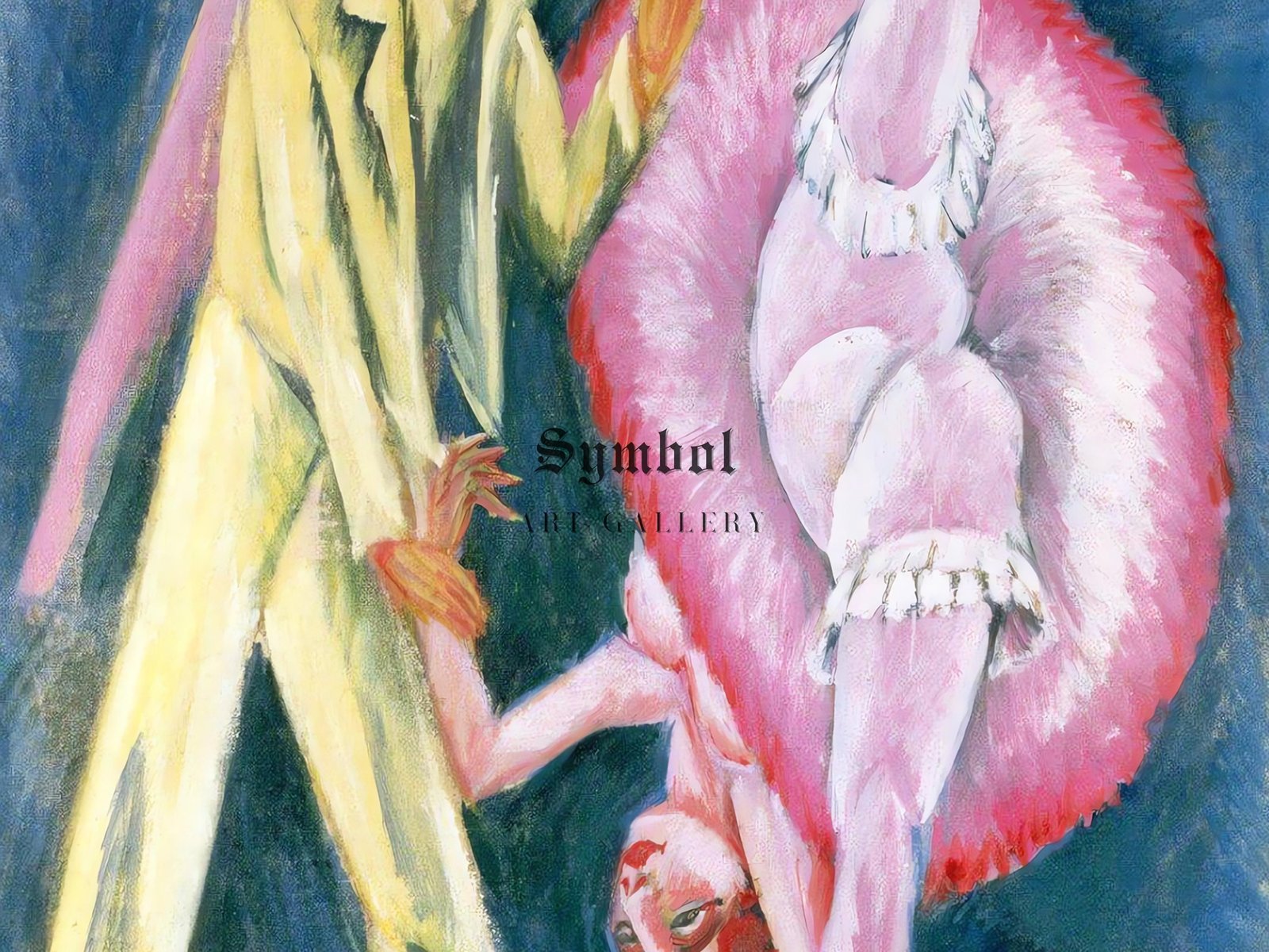 Dancing Couple by Ernst Ludwig Kirchner, 1914, Expressionism and Fauvism, fine art print