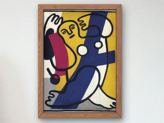 Danseuse en jaune et bleu by Fernand Léger, 1943, Cubism and Abstract Art, fine art print