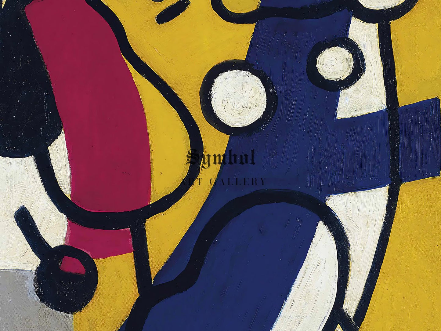 Danseuse en jaune et bleu by Fernand Léger, 1943, Cubism and Abstract Art, fine art print