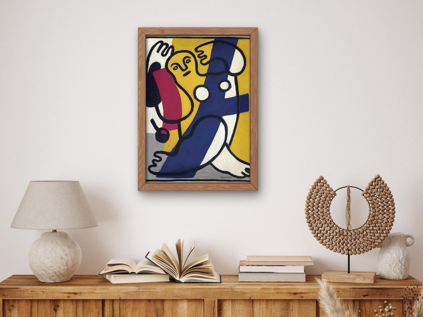 Danseuse en jaune et bleu by Fernand Léger, 1943, Cubism and Abstract Art, fine art print