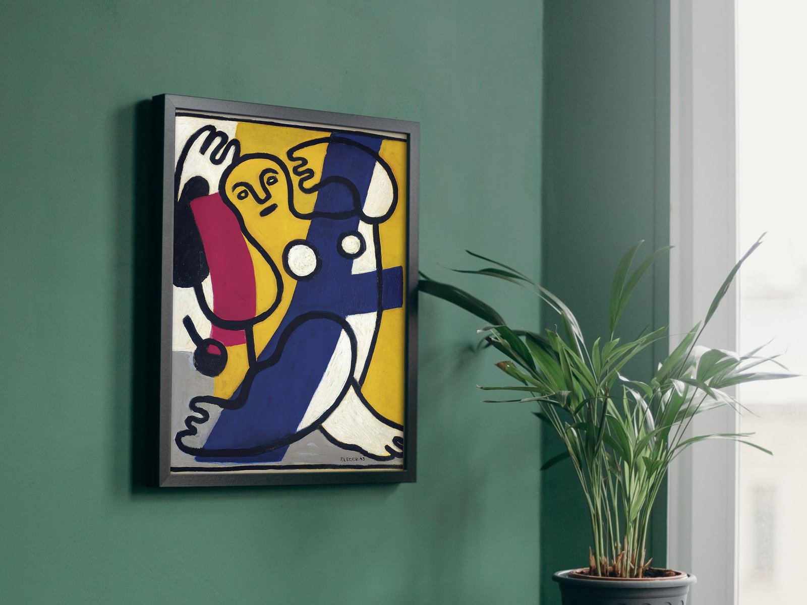 Danseuse en jaune et bleu by Fernand Léger, 1943, Cubism and Abstract Art, fine art print