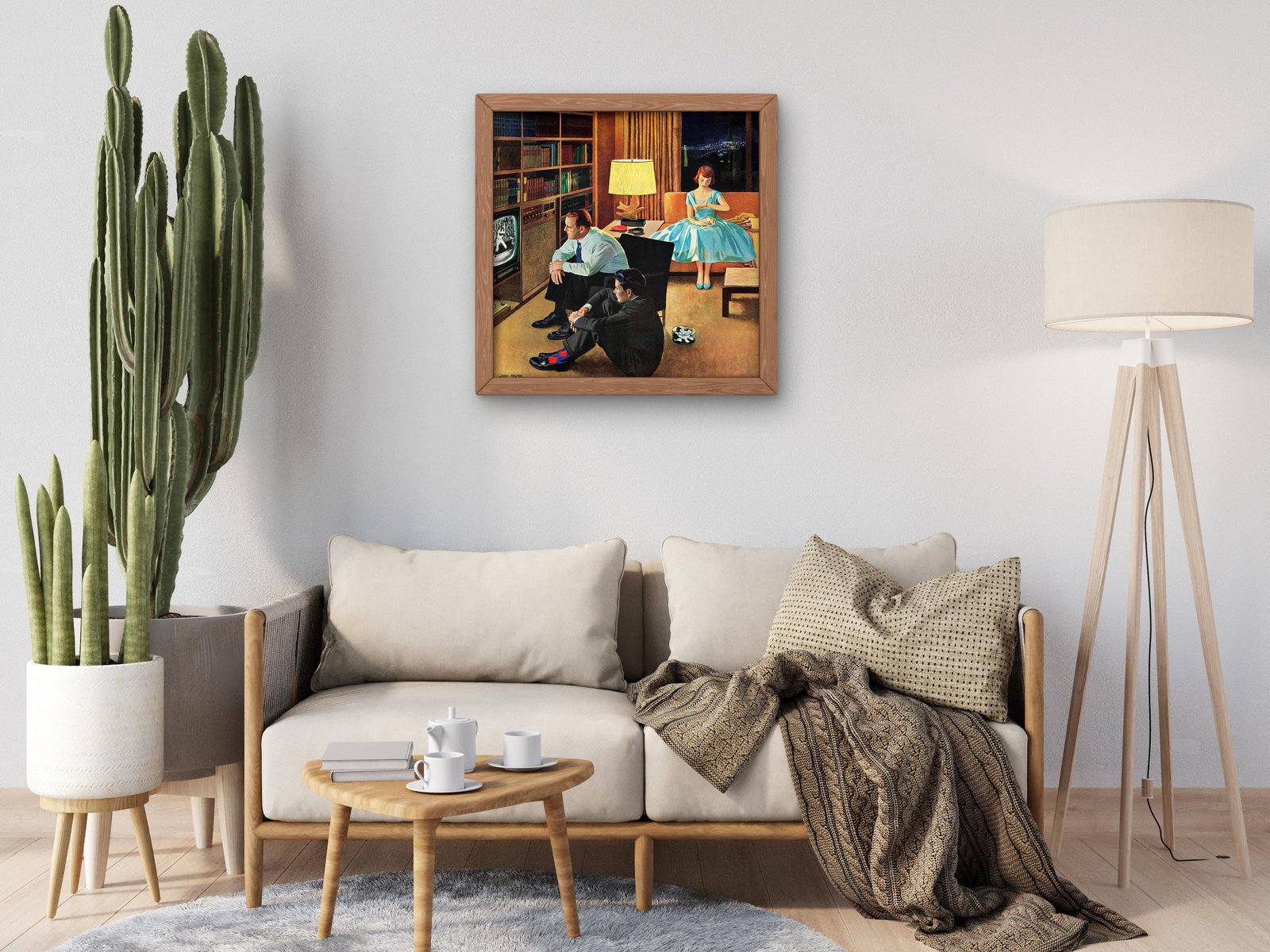 Date with the Television by John Philip Falter, 1956, Art Deco and American Modernism, fine art print