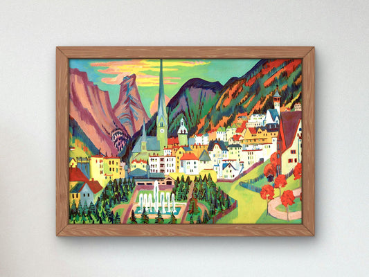 Davos in Summer by Ernst Ludwig Kirchner, 1919, Expressionism and Fauvism, fine art print