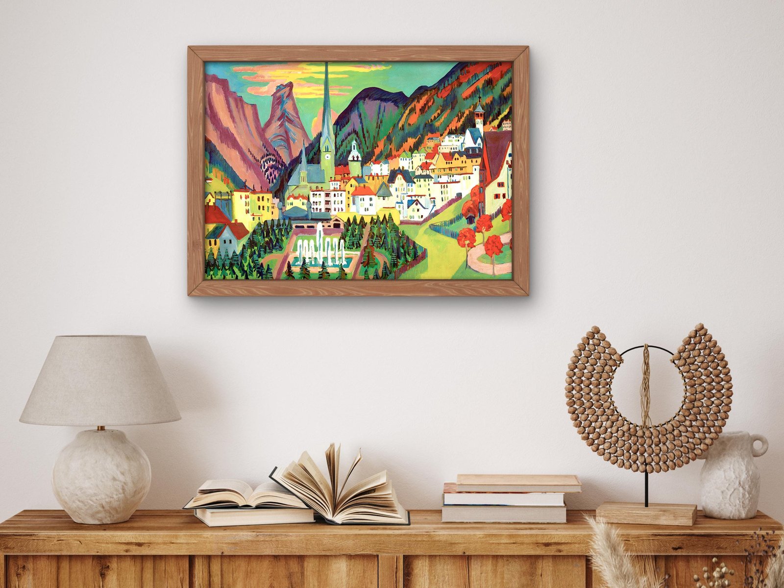 Davos in Summer by Ernst Ludwig Kirchner, 1919, Expressionism and Fauvism, fine art print