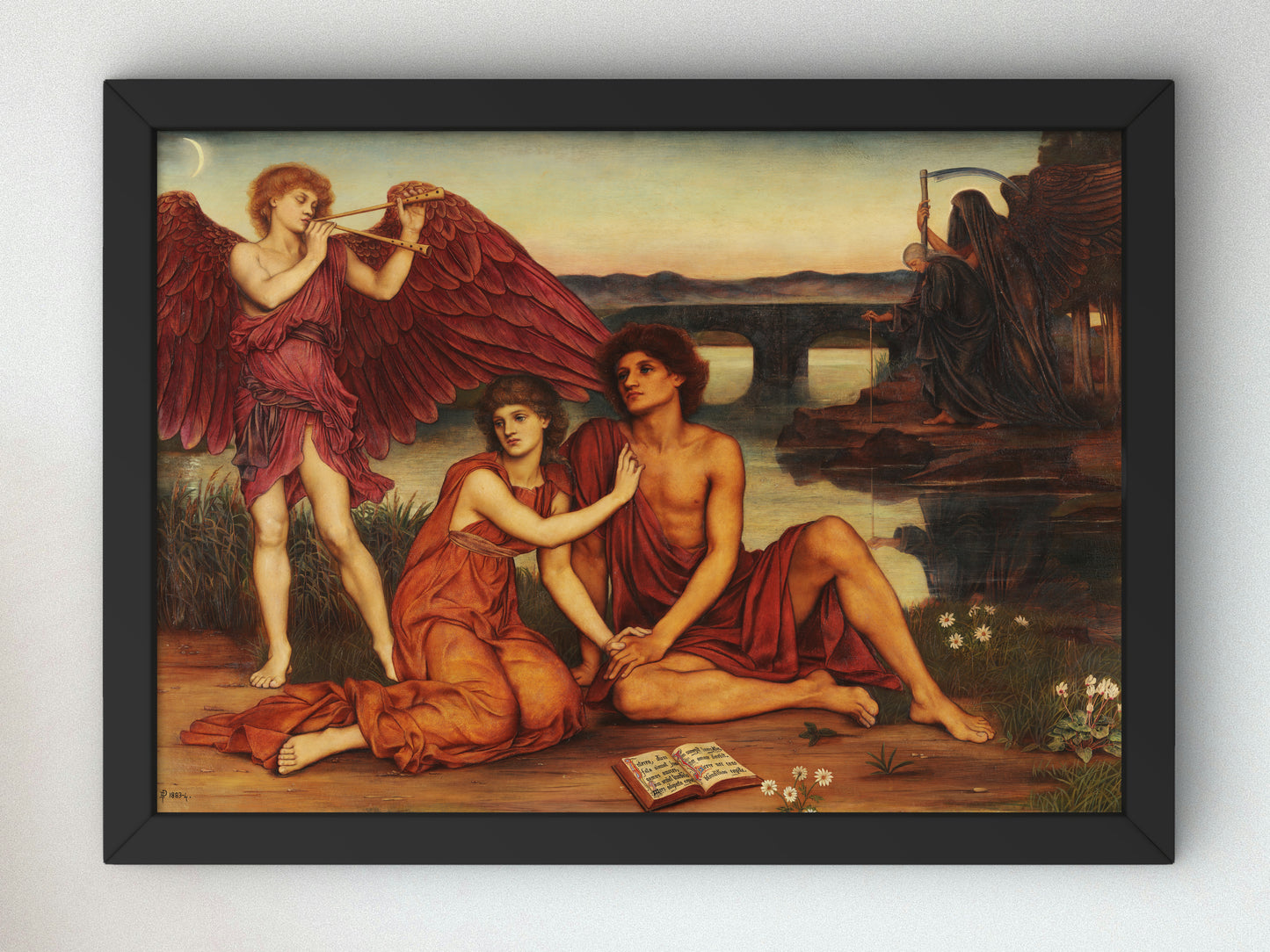 Love's Passing by Evelyn De Morgan 1883, Wall Art Print, Fine Art Reproduction, Museum Quality Decor, Poster