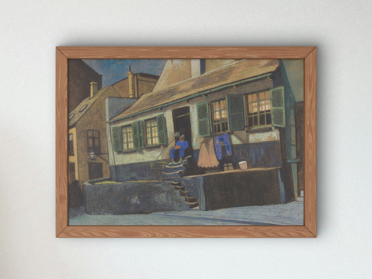 House De Preekstoel in Ostend by Léon Spilliaert 1911, Wall Art Print, Fine Art Reproduction, Museum Quality Decor, Poster