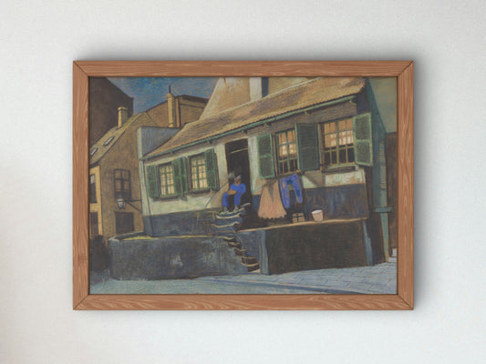 House De Preekstoel in Ostend by Léon Spilliaert 1911, Wall Art Print, Fine Art Reproduction, Museum Quality Decor, Poster