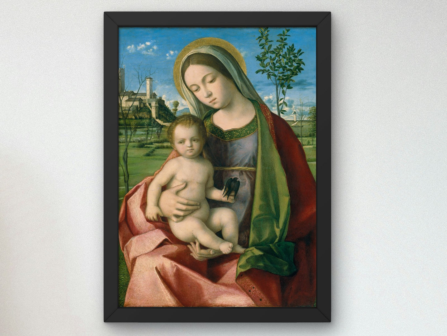 Madonna and Child by Giovanni Bellini 1510, Wall Art Print, Fine Art Reproduction, Museum Quality Decor, Poster