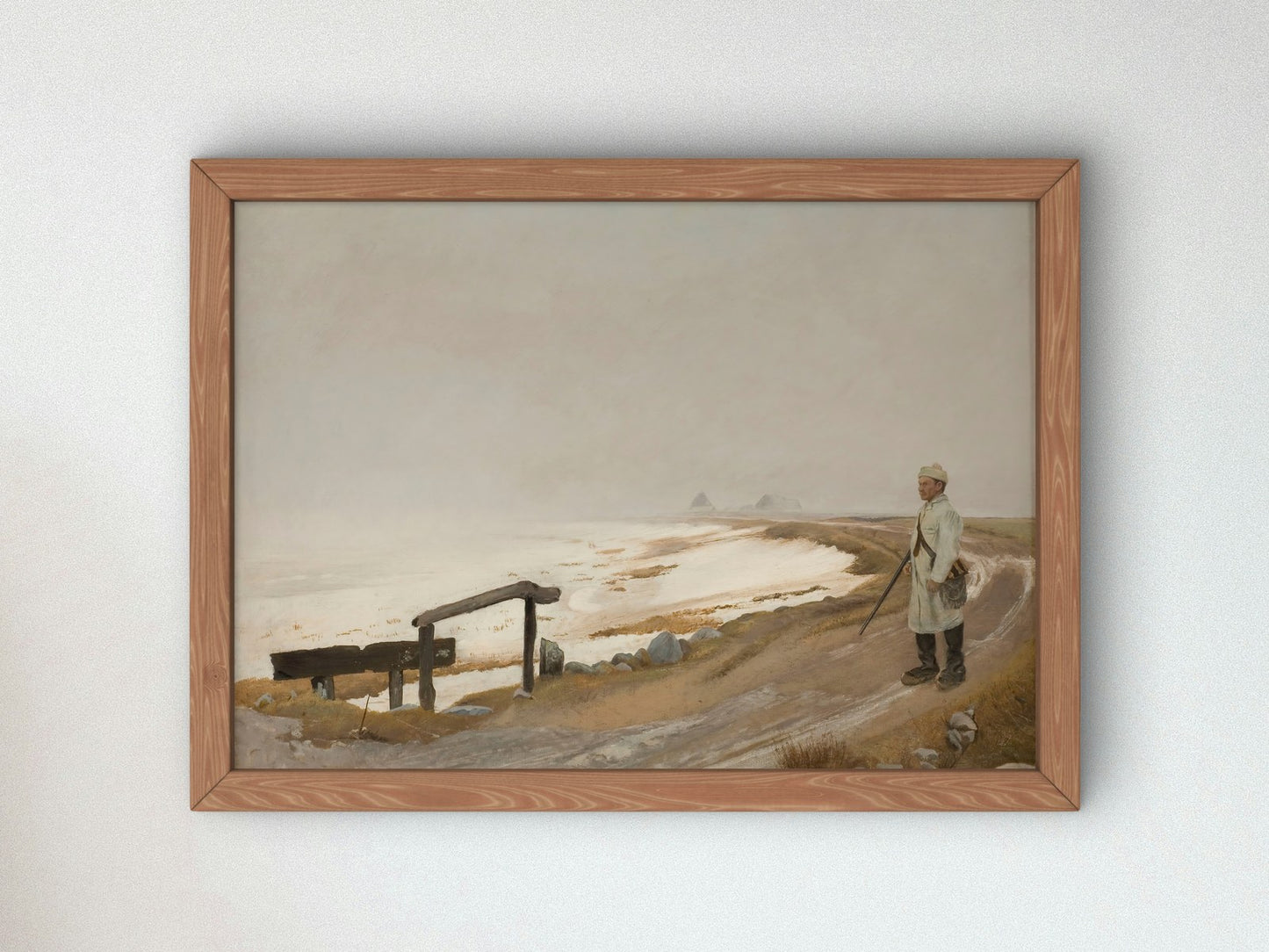 Foggy Day at Karrebaeksminde by Laurits Andersen Ring 1897, Wall Art Print, Fine Art Reproduction, Museum Quality Decor, Poster