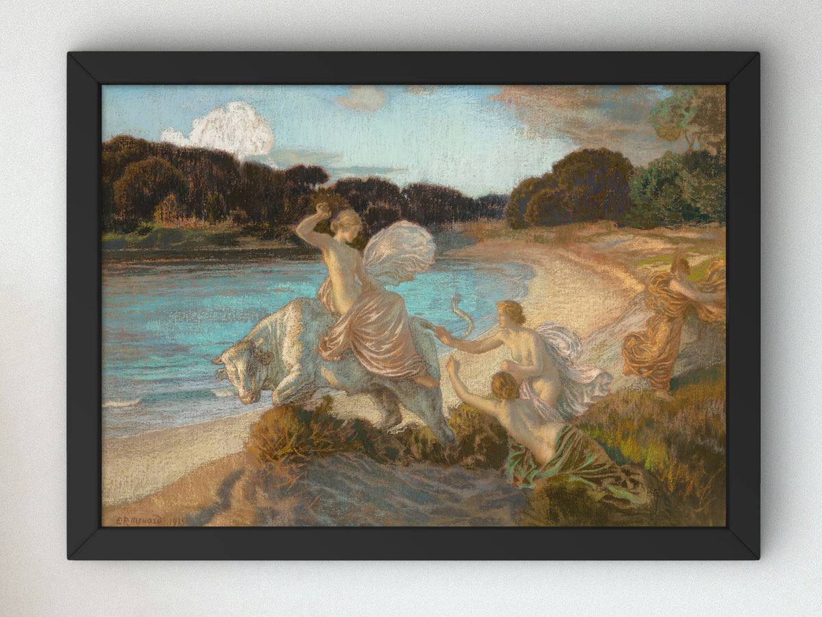 The Abduction of Europa by Émile René Ménard 1915, Wall Art Print, Fine Art Reproduction, Museum Quality Decor, Poster
