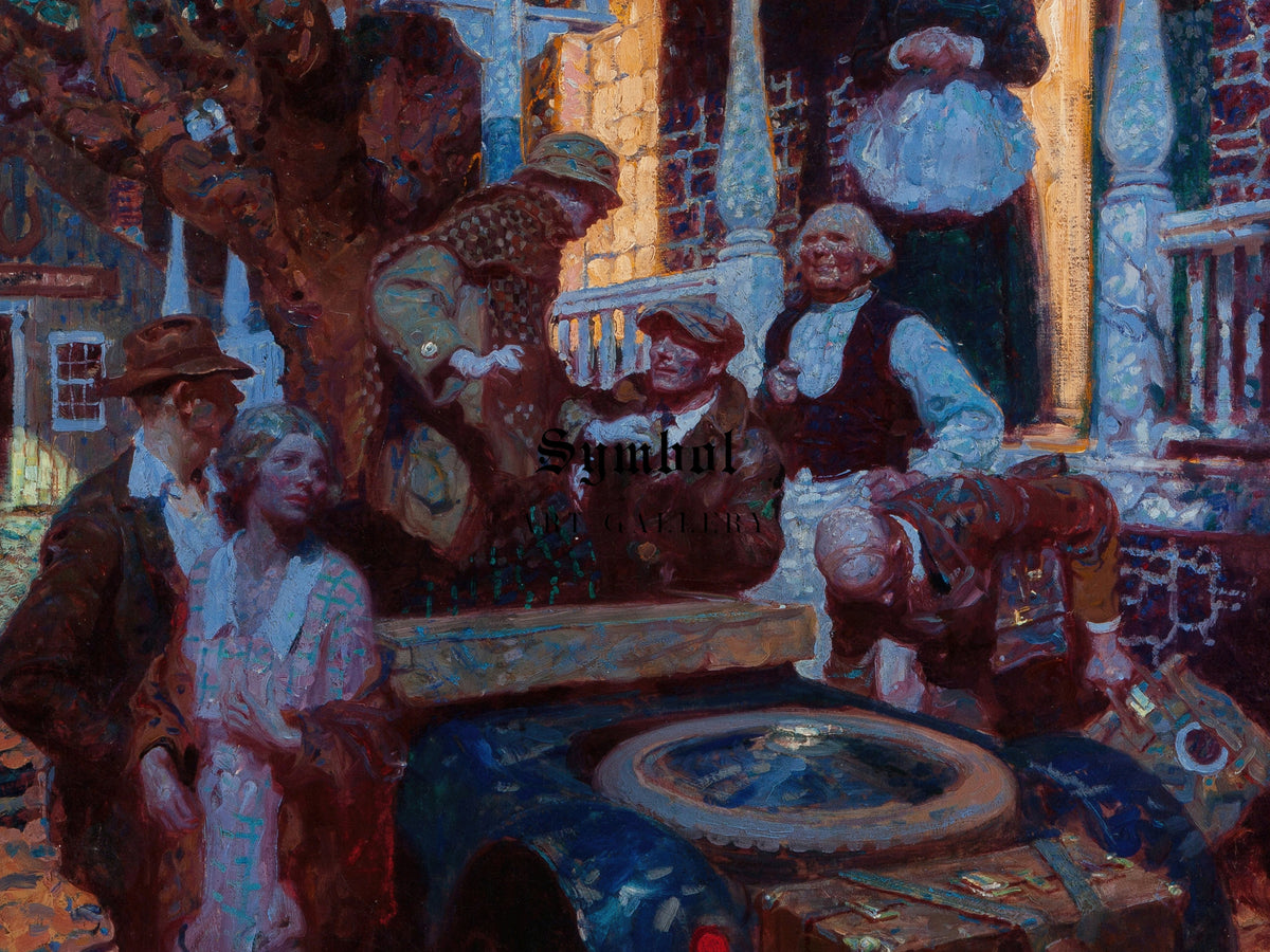 The Great Things of Life, Travel by Dean Cornwell 1921, Wall Art Print, Fine Art Reproduction, Museum Quality Decor, Poster