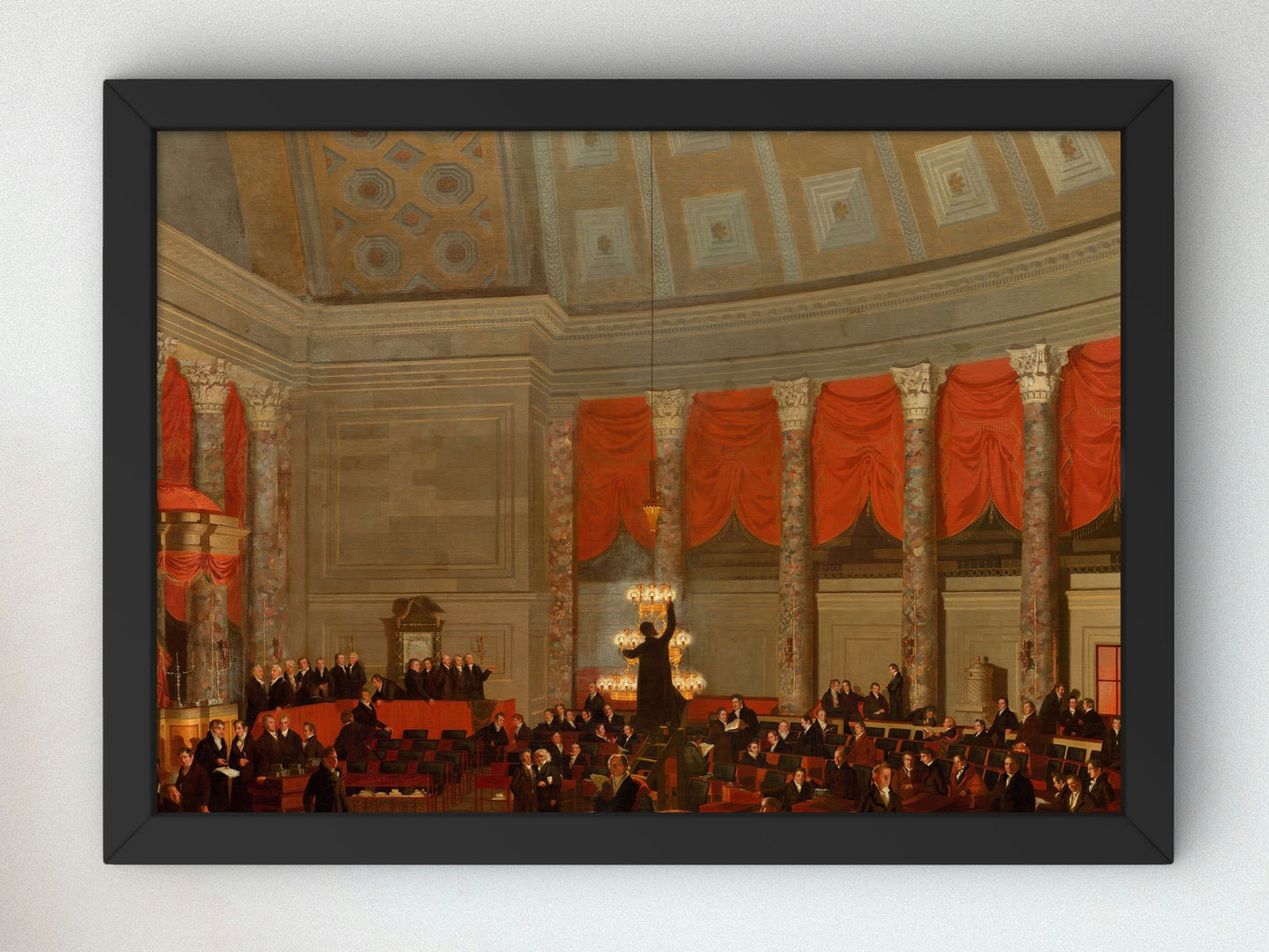 House of Representatives by Samuel F. B. Morse 1823, Wall Art Print, Fine Art Reproduction, Museum Quality Decor, Poster