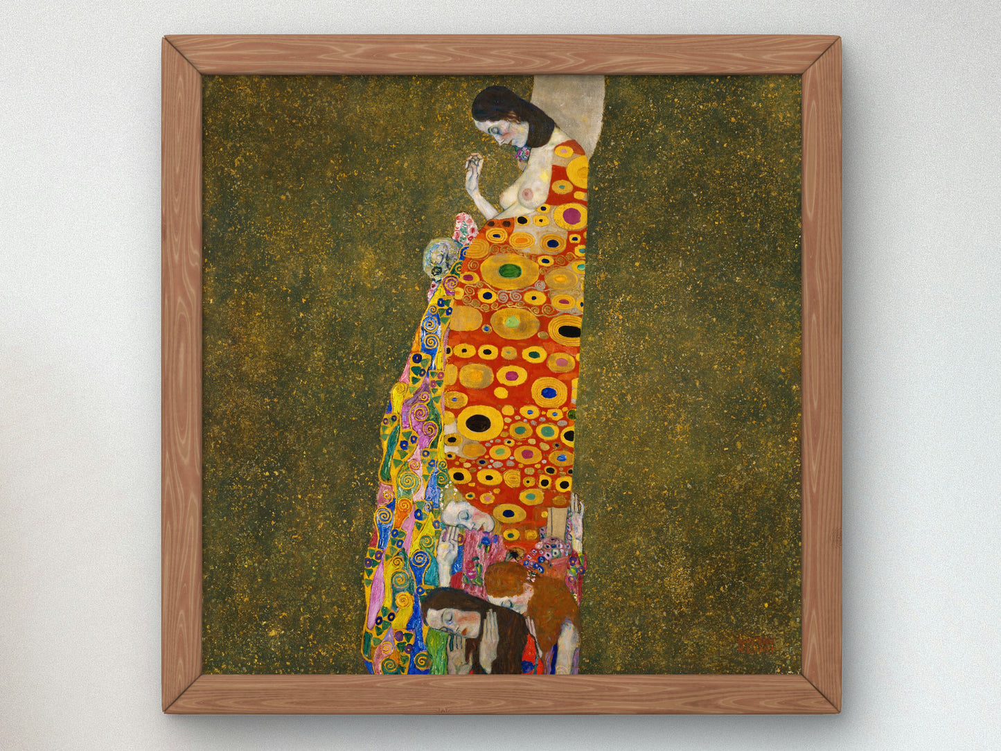 Hope II by Gustav Klimt 1907, Wall Art Print, Fine Art Reproduction, Museum Quality Decor, Poster