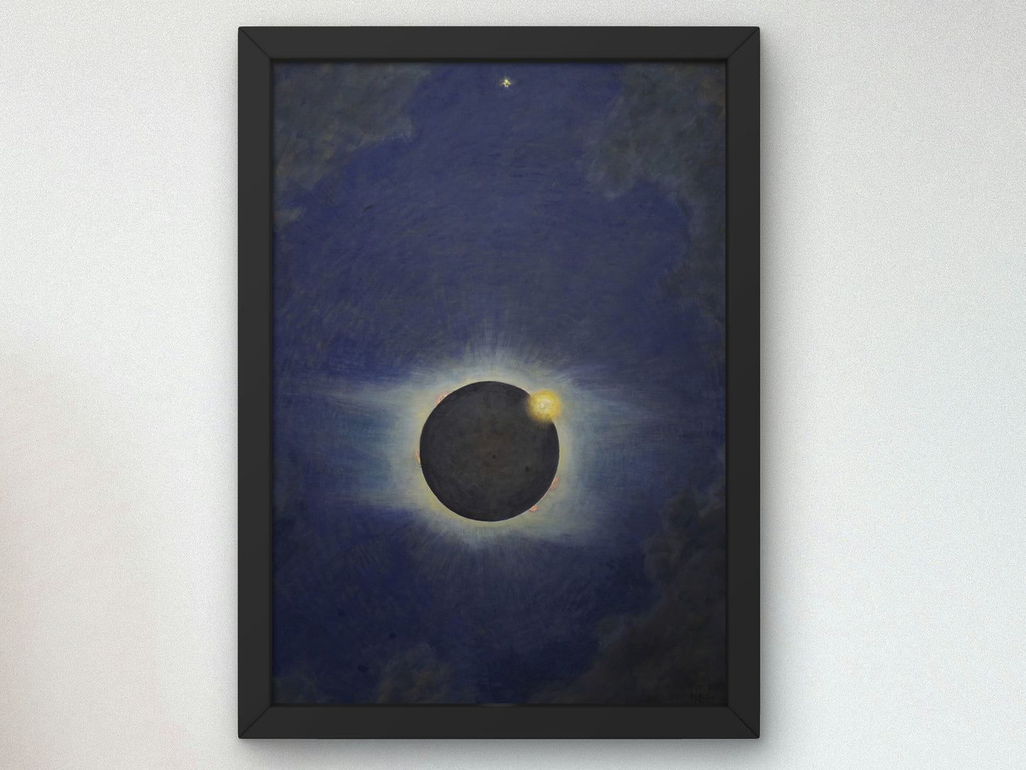 Solar Eclipse, Lompoc by Howard Russell Butler 1923, Wall Art Print, Fine Art Reproduction, Museum Quality Decor, Poster