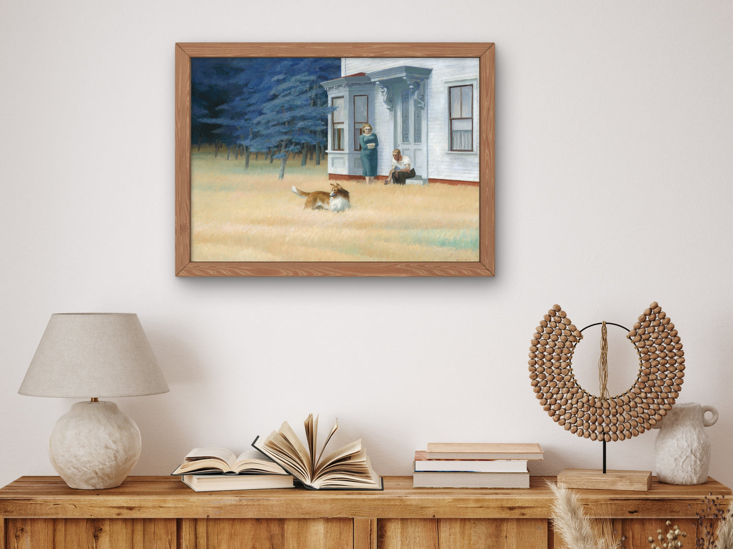 Cape Cod Evening by Edward Hopper 1939, Wall Art Print, Fine Art Reproduction, Museum Quality Decor, Poster