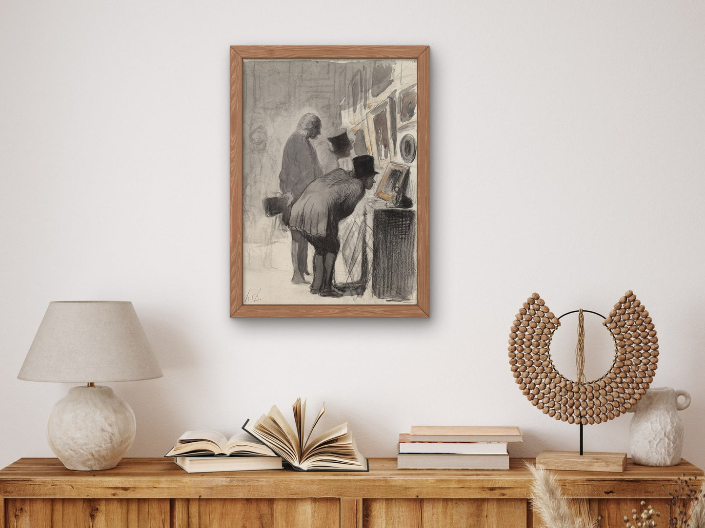 Art Lovers by Honoré Daumier 1863, Wall Art Print, Fine Art Reproduction, Museum Quality Decor, Poster