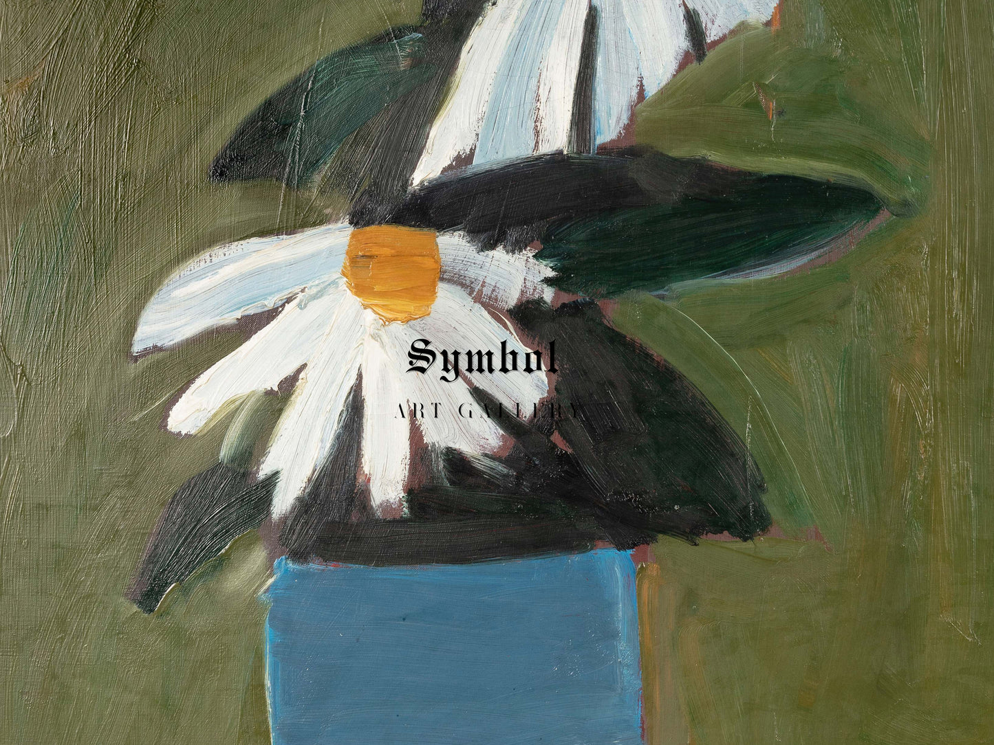 Fleurs au pot bleu by Nicolas de Staël 1954, Wall Art Print, Fine Art Reproduction, Museum Quality Decor, Poster