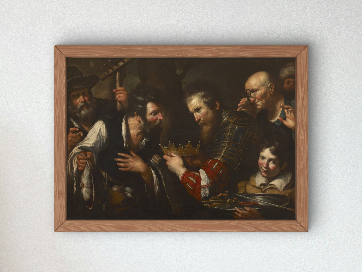 Alexander the Great Restoring the Throne Usurped from Abdolomino by Bernardo Strozzi 1615, Wall Art Print, Fine Art Reproduction