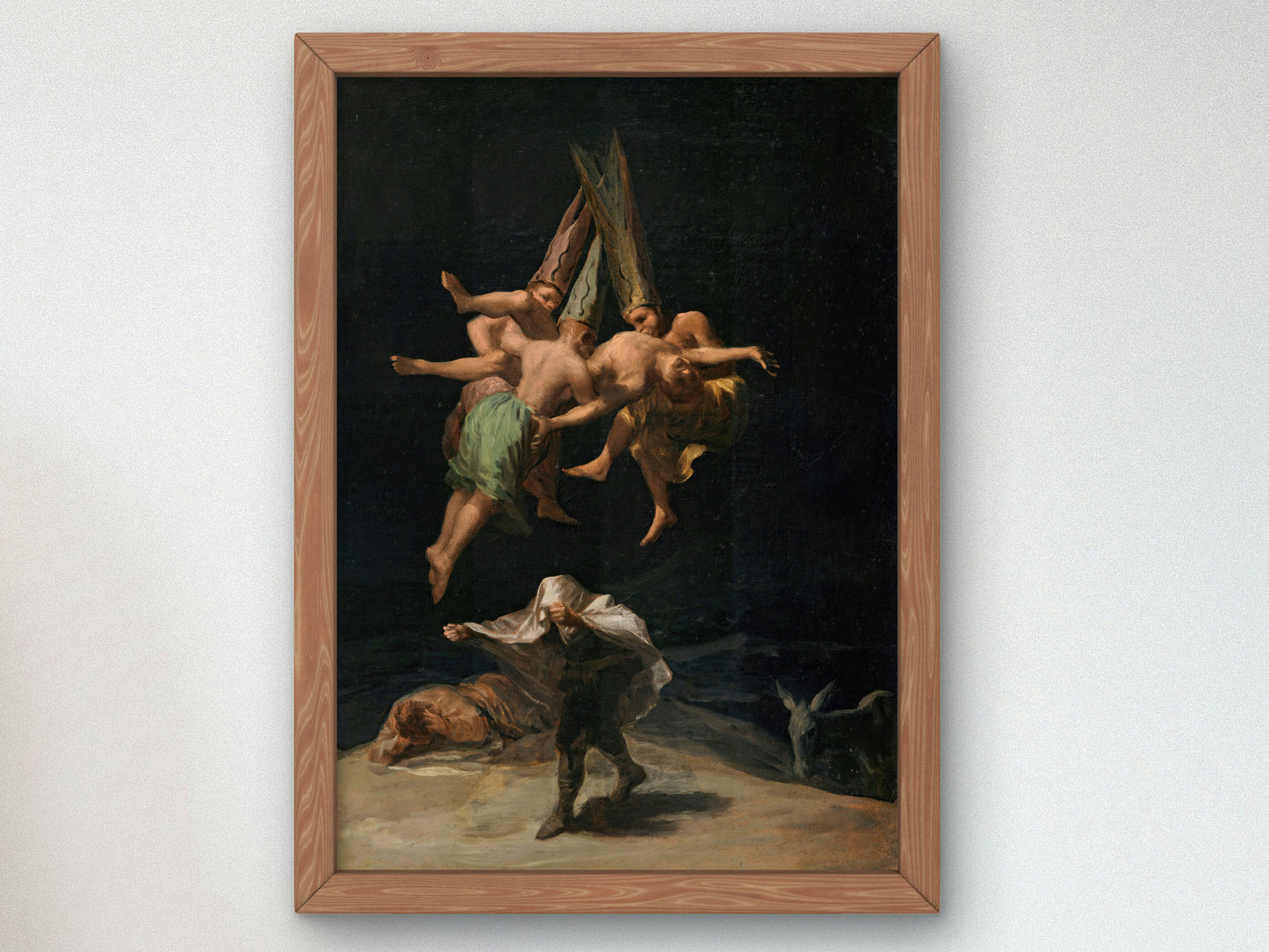 Witches' Flight by Francisco de Goya 1798, Wall Art Print, Fine Art Reproduction, Museum Quality Decor, Poster