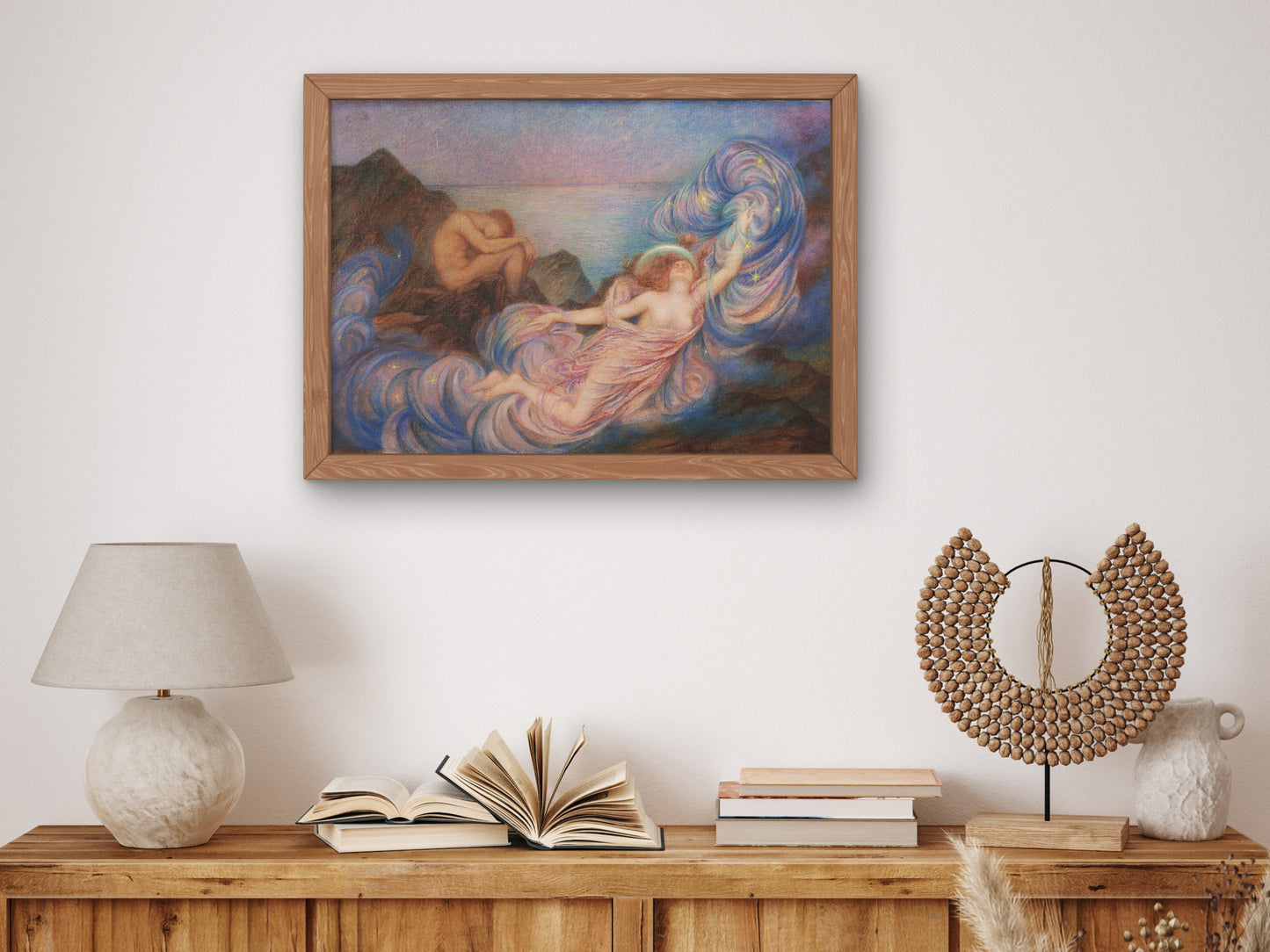 Twilight by Evelyn De Morgan 1910, Wall Art Print, Fine Art Reproduction, Museum Quality Decor, Poster