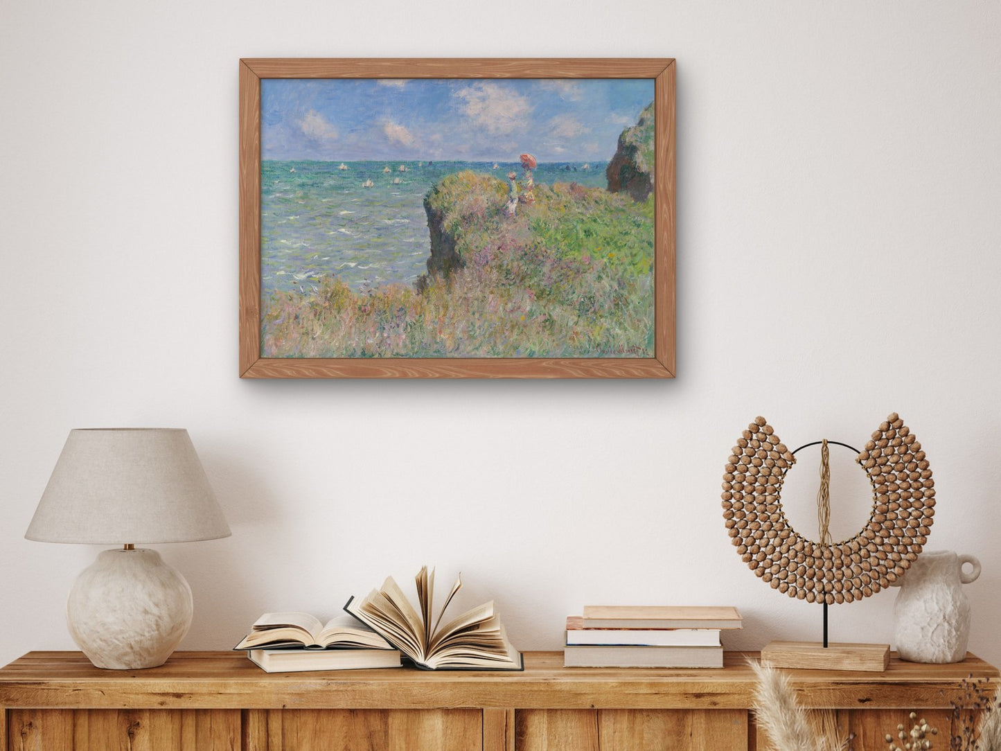 Cliff Walk at Pourville by Claude Monet 1882, Wall Art Print, Fine Art Reproduction, Museum Quality Decor, Poster